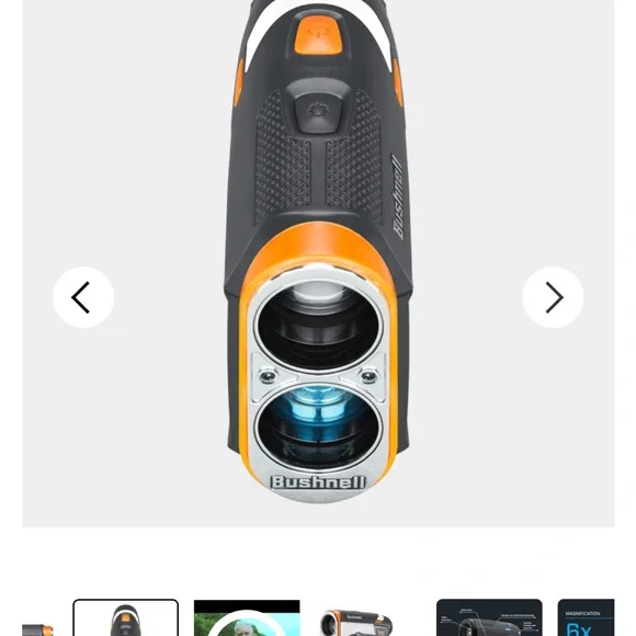 Bushnell Tour V6 Shift Rangefinder - White & Orange - Picture 8 of 9